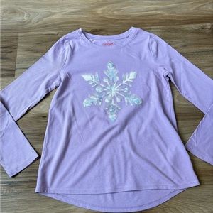 Cat and Jack Large Purple kids Christmas T-shirt!